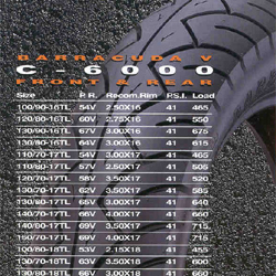 点击查看厦门正新橡胶工业有限公司 正新 街车轮胎 C-6000更详细资料