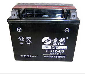 点击查看浙江古越蓄电池有限公司 古越蓄电池 免维护密闭YTX系列：YTX12-BS更详细资料
